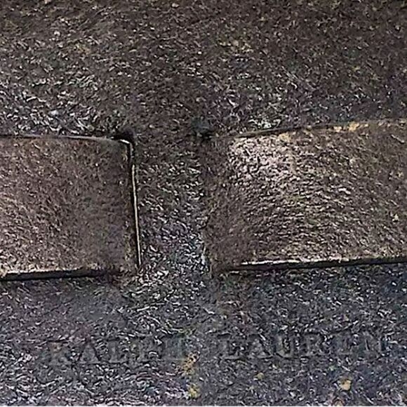 Ralph Lauren * Made in Mexico Wide Brown Leather & Silver Concho Contour Belt - Picture 5 of 16